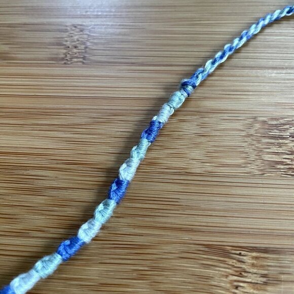 Melanie Woven Bracelet anklet trendy comfortable tie embroidery thread woven gif - Picture 2 of 3